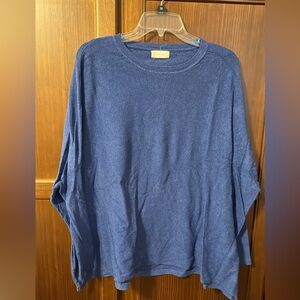 Blue Long Sleeve Top